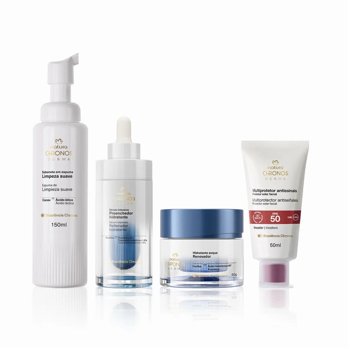 Kit Rotina Hidratação Completo Chronos Derma (4 produtos) — foto 1