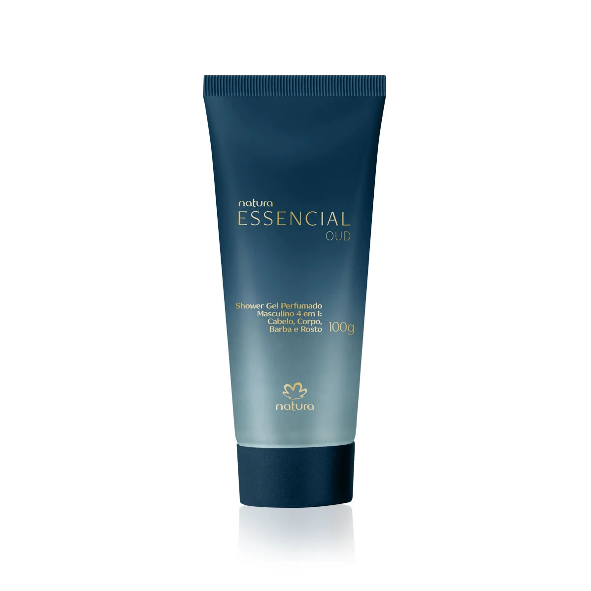 Shower Gel Perfumado 4 em 1 para Cabelo, Corpo, Barba e Rosto Essencial Oud Masculino 100 g — foto 1