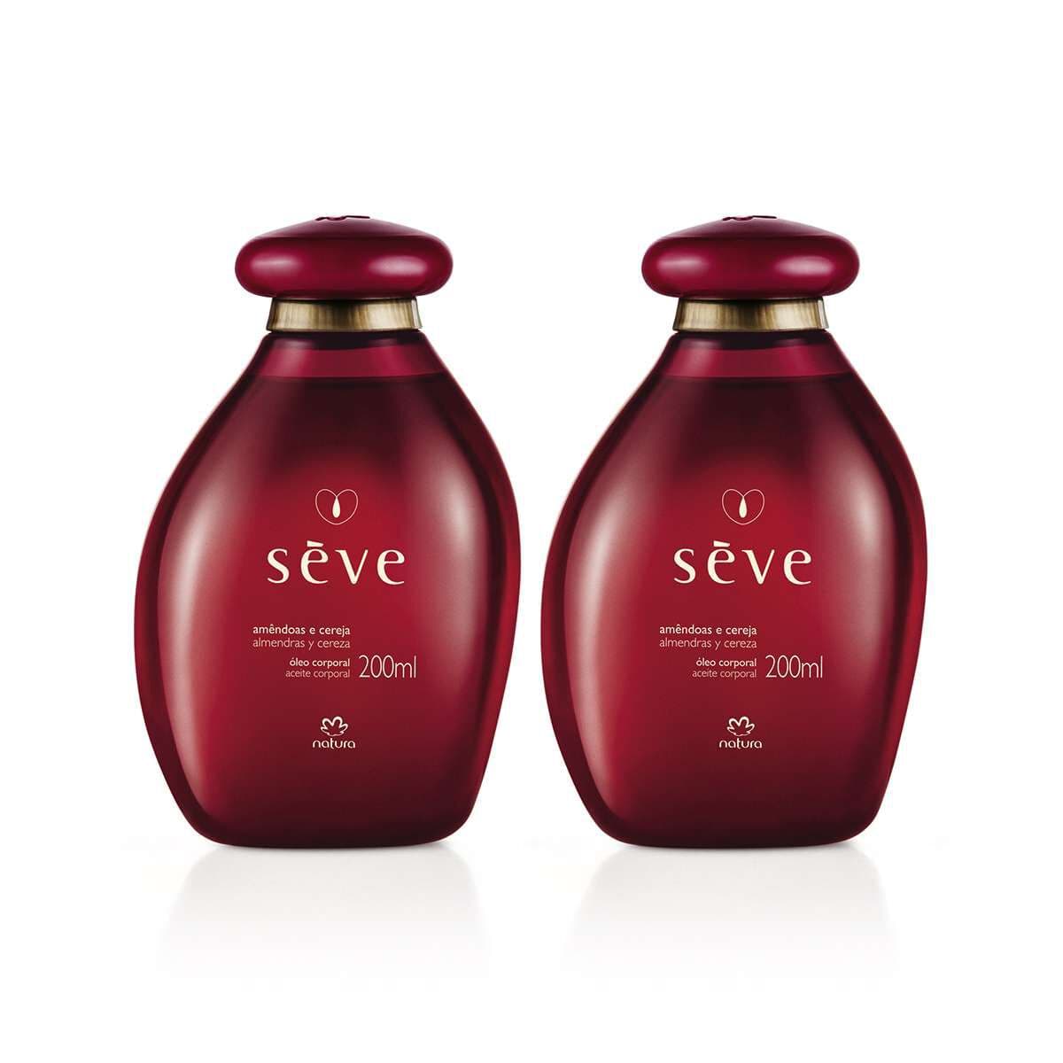 Kit Óleo Desodorante Corporal Sève Amêndoas e Cereja 2 un de 200 ml — foto 1