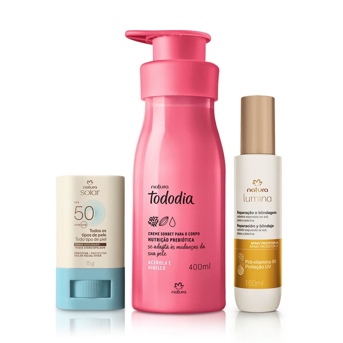 Kit Verão Protetor Solar Facial, Spray Capilar e Hidratante Corporal — foto 1