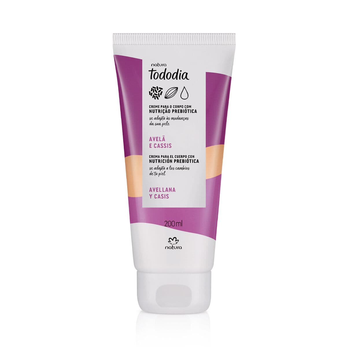 Creme Desodorante Nutritivo para o Corpo Tododia Avelã e Cassis 200 ml — foto 1
