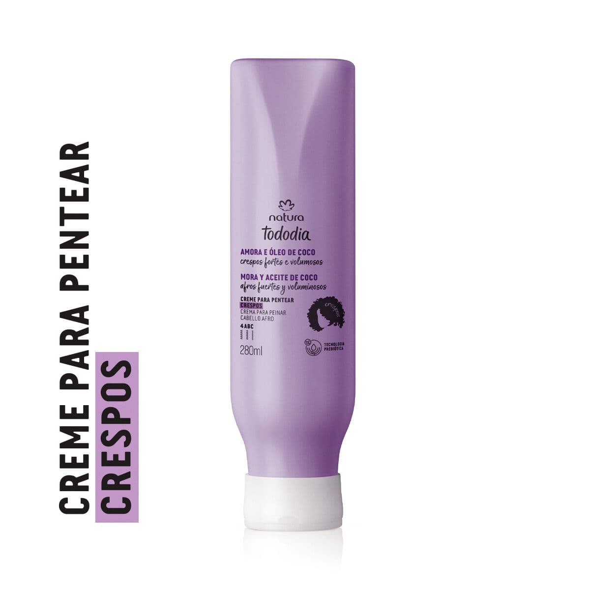Creme para Pentear Crespos Tododia Amora e Óleo de Coco 280 ml — foto 1
