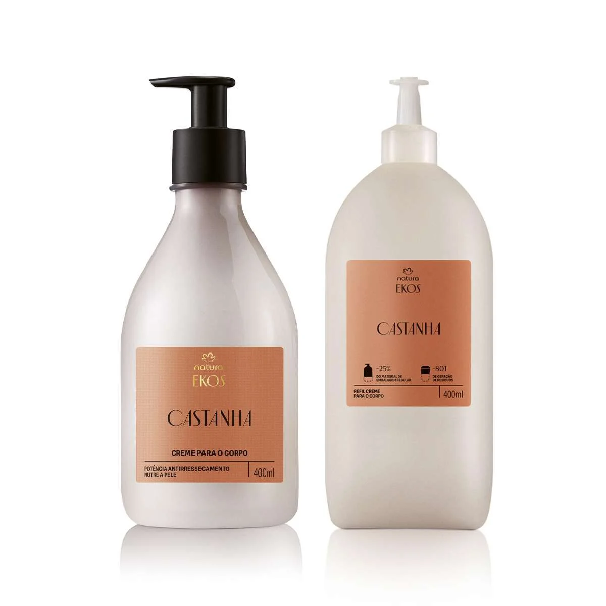 Kit Creme Desodorante Hidratante para o Corpo Ekos Castanha com Refil — foto 1