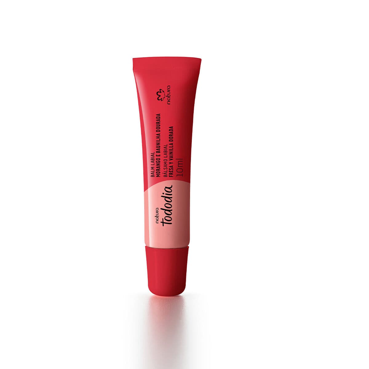 Balm Labial Tododia Morango e Baunilha Dourada 10 ml — foto 1