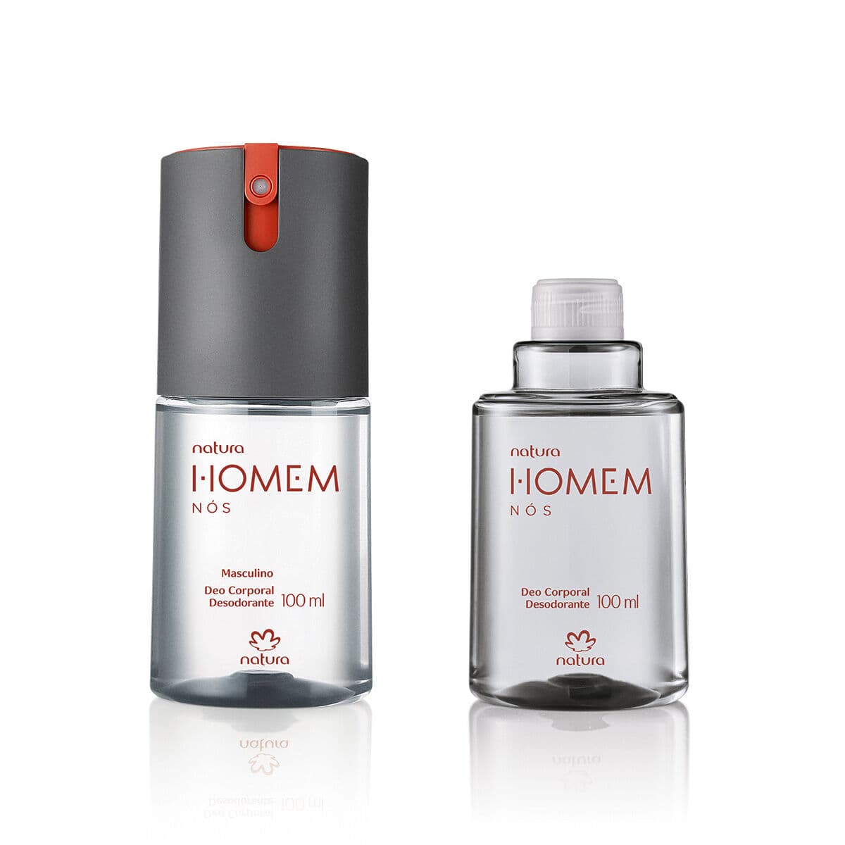 Kit Desodorante Corporal Natura Homem Nós com Refil — foto 1