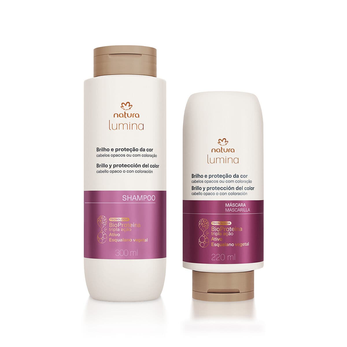 Kit Lumina Brilho e Proteção da Cor Shampoo e Máscara — foto 1