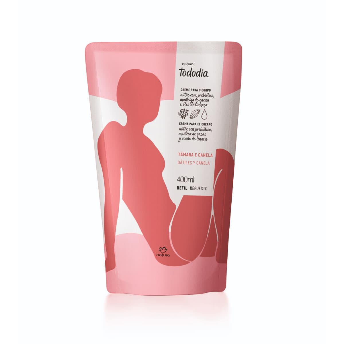Refil Creme Desodorante Nutritivo para o Corpo Tododia Tâmara e Canela 400 ml — foto 1