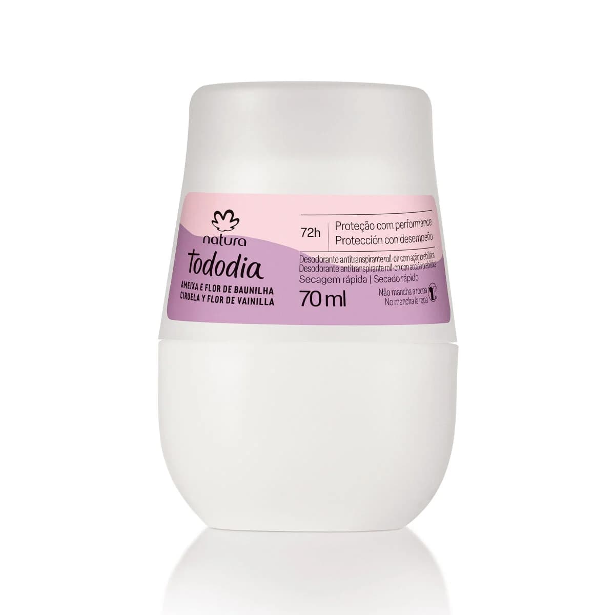 Desodorante Antitranspirante Roll-on Tododia Ameixa e Flor de Baunilha 70 ml — foto 1