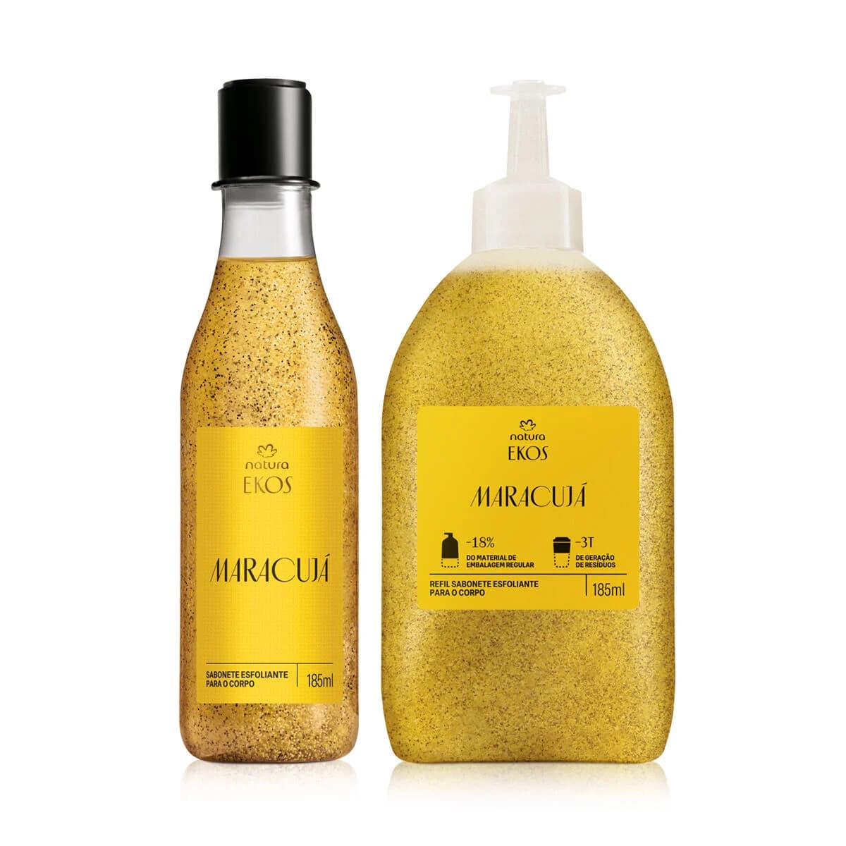 Kit Sabonete Líquido Esfoliante Ekos Maracujá com Refil — foto 1