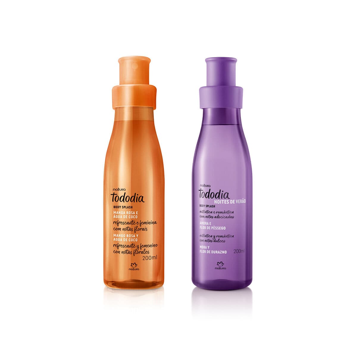 Kit Body Splash Tododia Amora e Flor de Pêssego + Manga Rosa e Água de Coco 2 produtos de 200 ml — foto 1