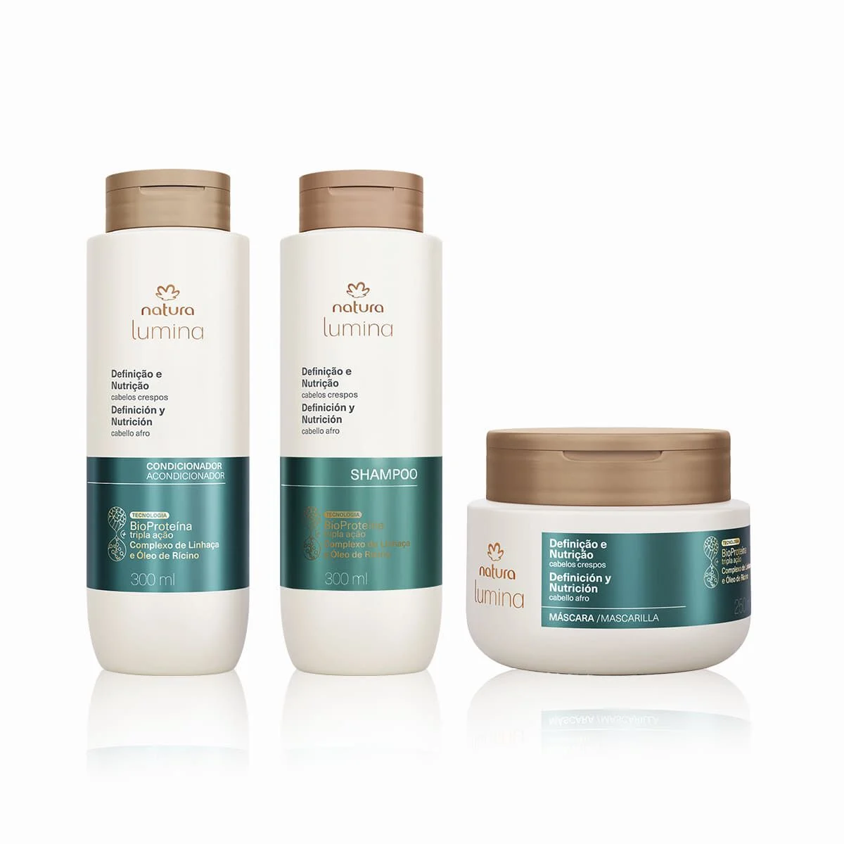 Kit Lumina Cabelos Crespos Shampoo, Condicionador e Máscara (3 produtos) — foto 1