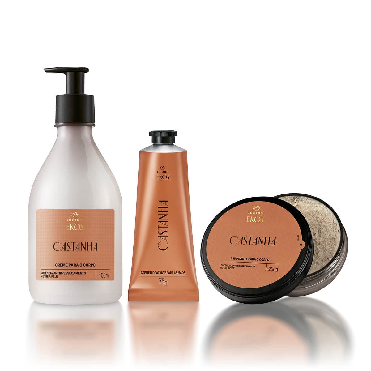 Kit Ekos Castanha Creme para o Corpo e Mãos e Esfoliante — foto 1