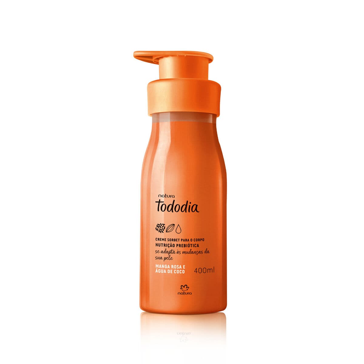 Creme Sorbet Desodorante Nutritivo para o Corpo Tododia Manga Rosa e Água de Coco 400 ml — foto 1