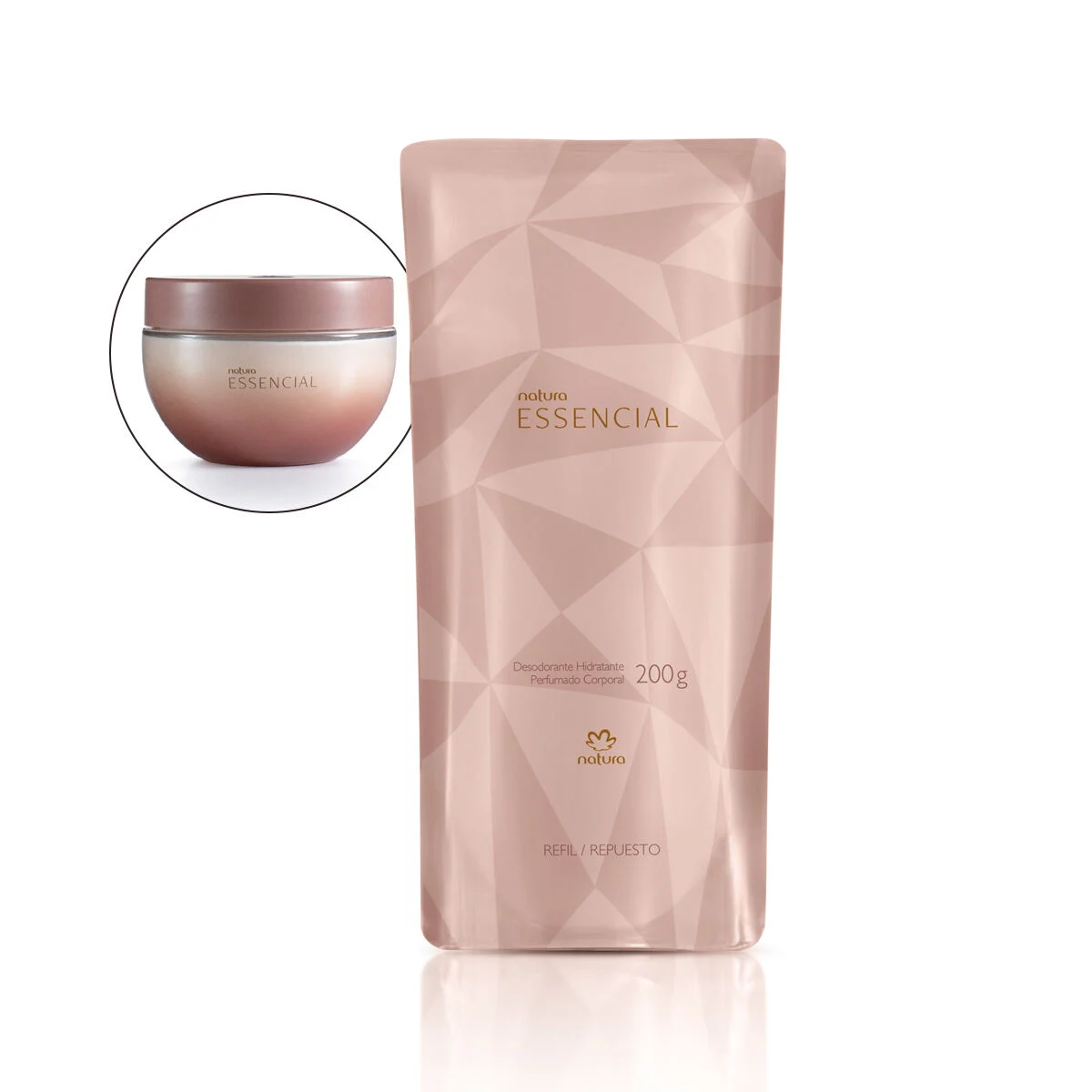 Refil Desodorante Hidratante Corporal Perfumado Essencial 200 g — foto 1