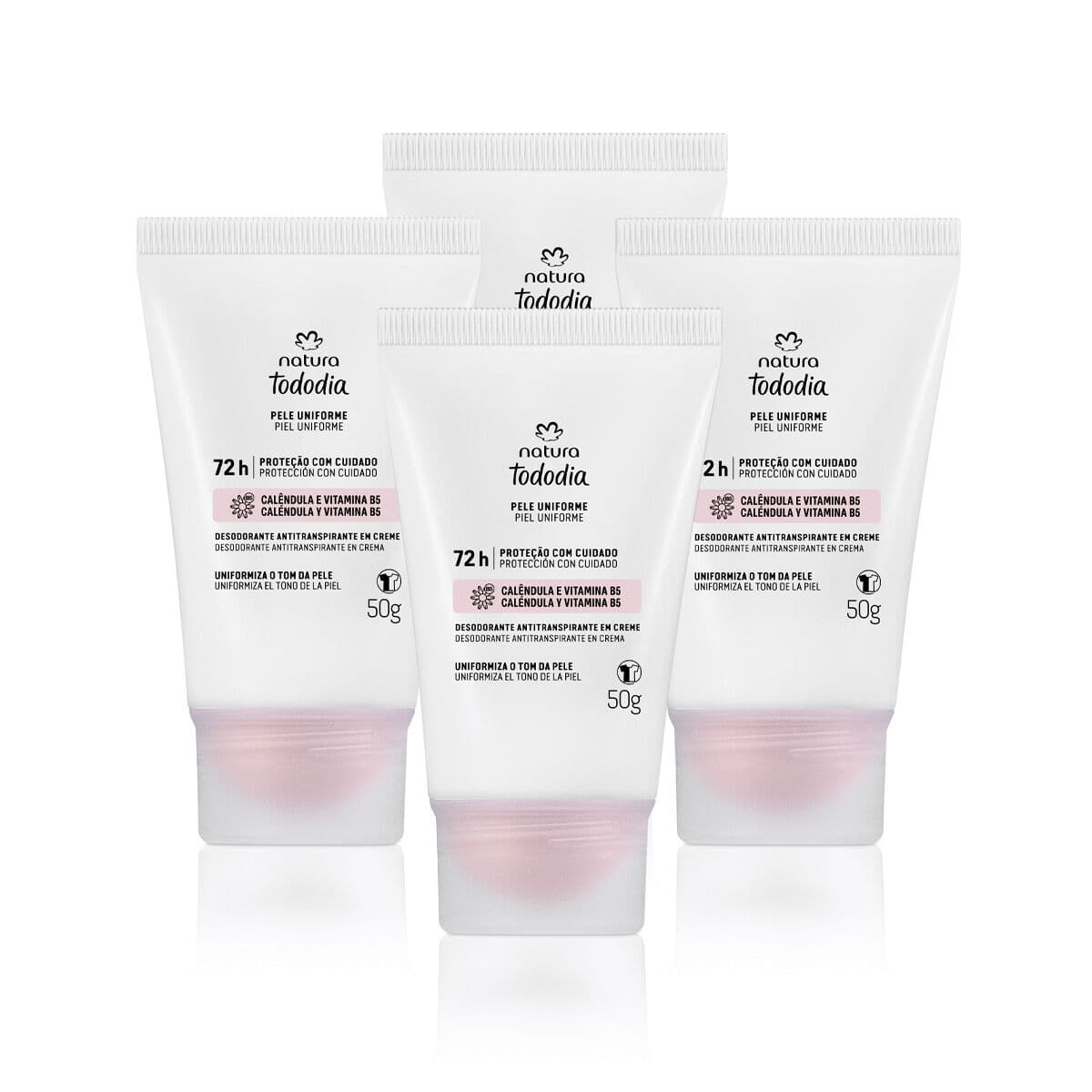 Kit Desodorante em Creme Tododia Pele Uniforme 4 produtos de 50 g — foto 1