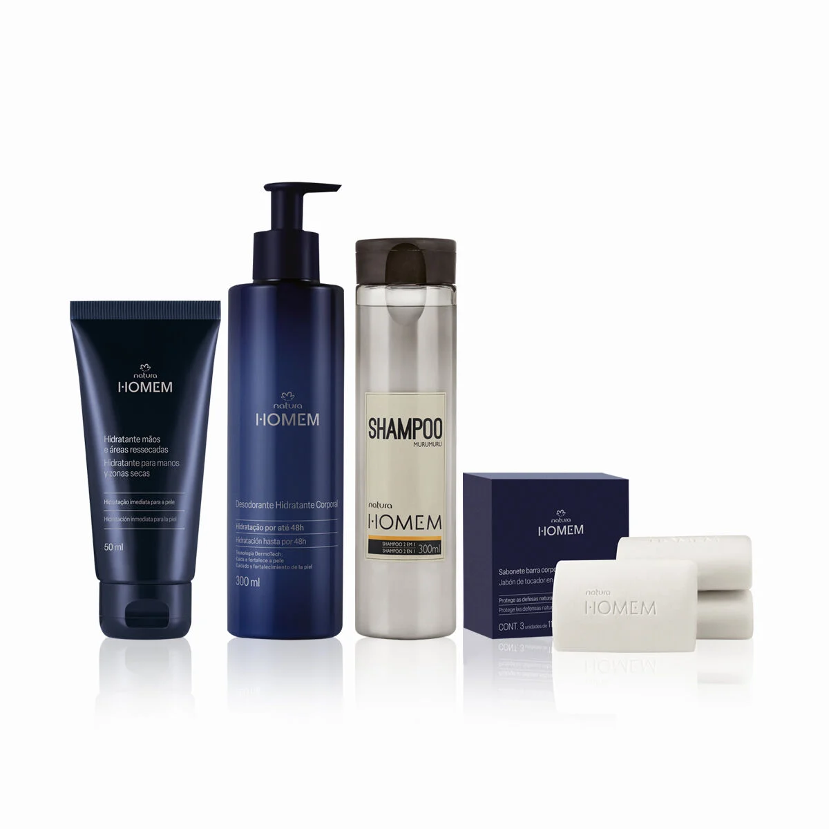 Kit Natura Homem Cuidados Pessoais (4 produtos) — foto 1