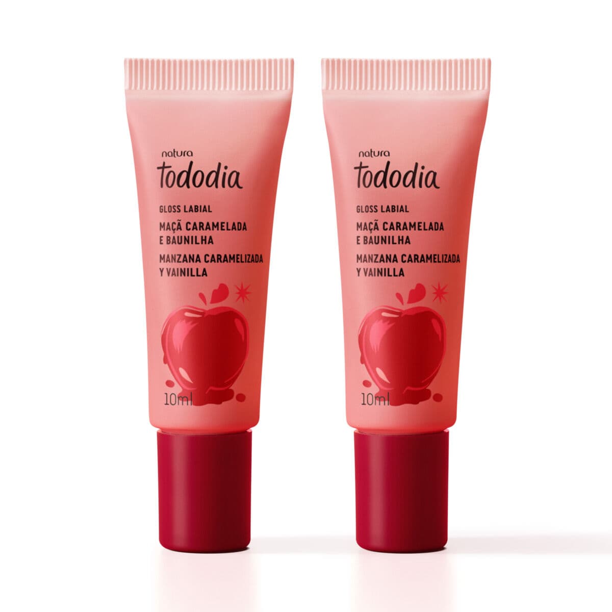 Kit Gloss Labial Natura Tododia Maçã Caramelada e Baunilha (2 unidades) — foto 1
