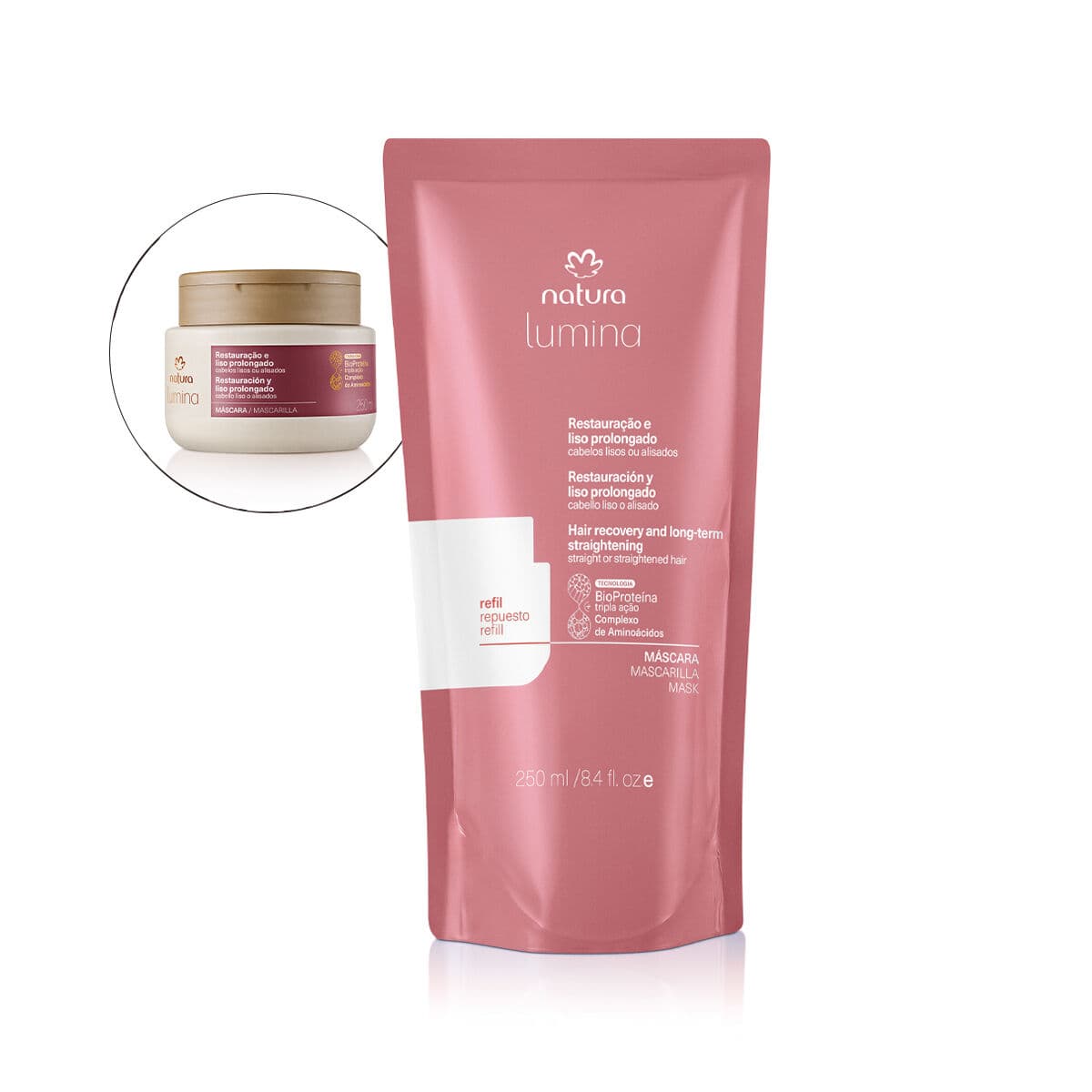 Refil Máscara Lumina Restauradora para Restauração e Liso Prolongado 250 ml — foto 1