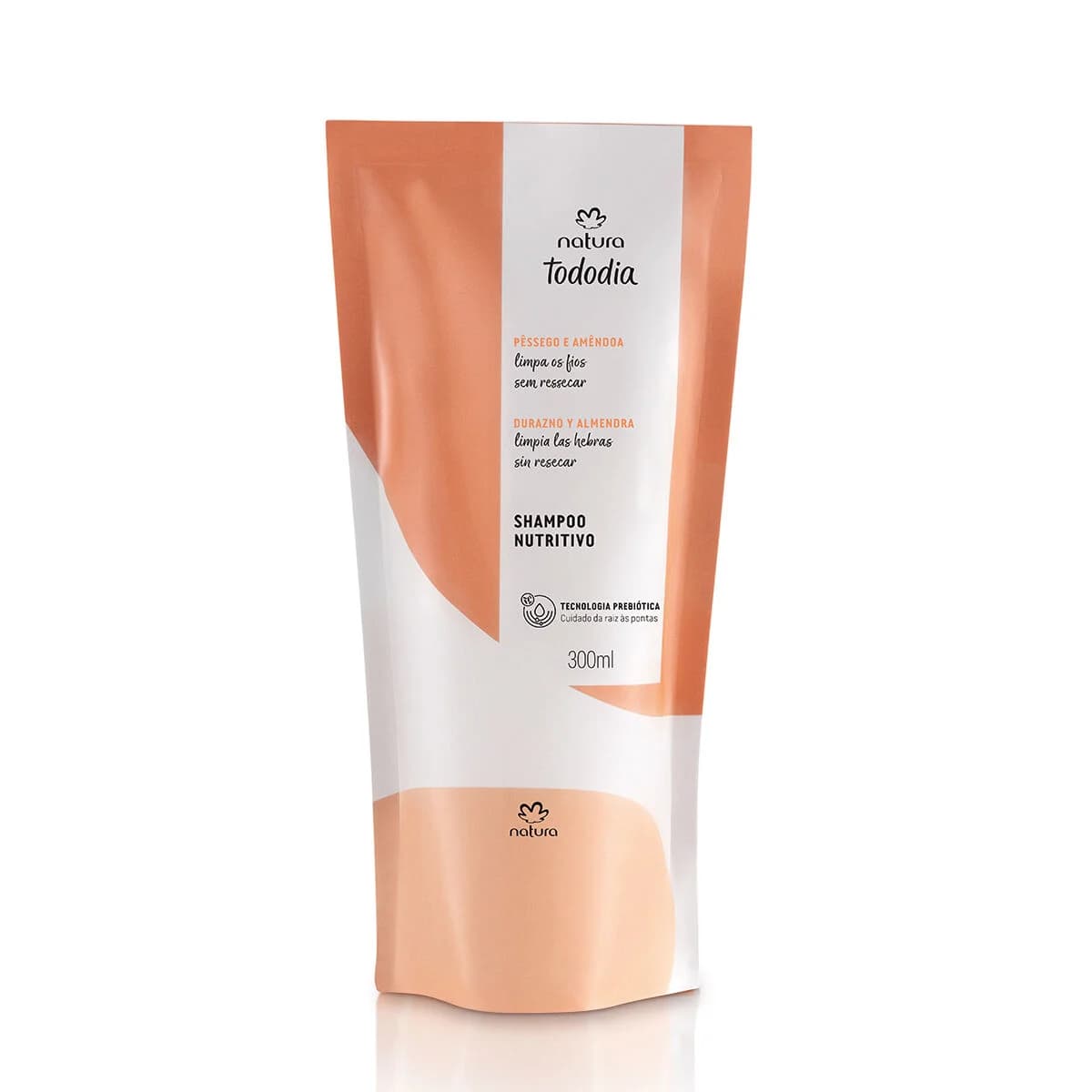 Refil Shampoo Nutritivo Tododia Pêssego e Amêndoa 300 ml — foto 1