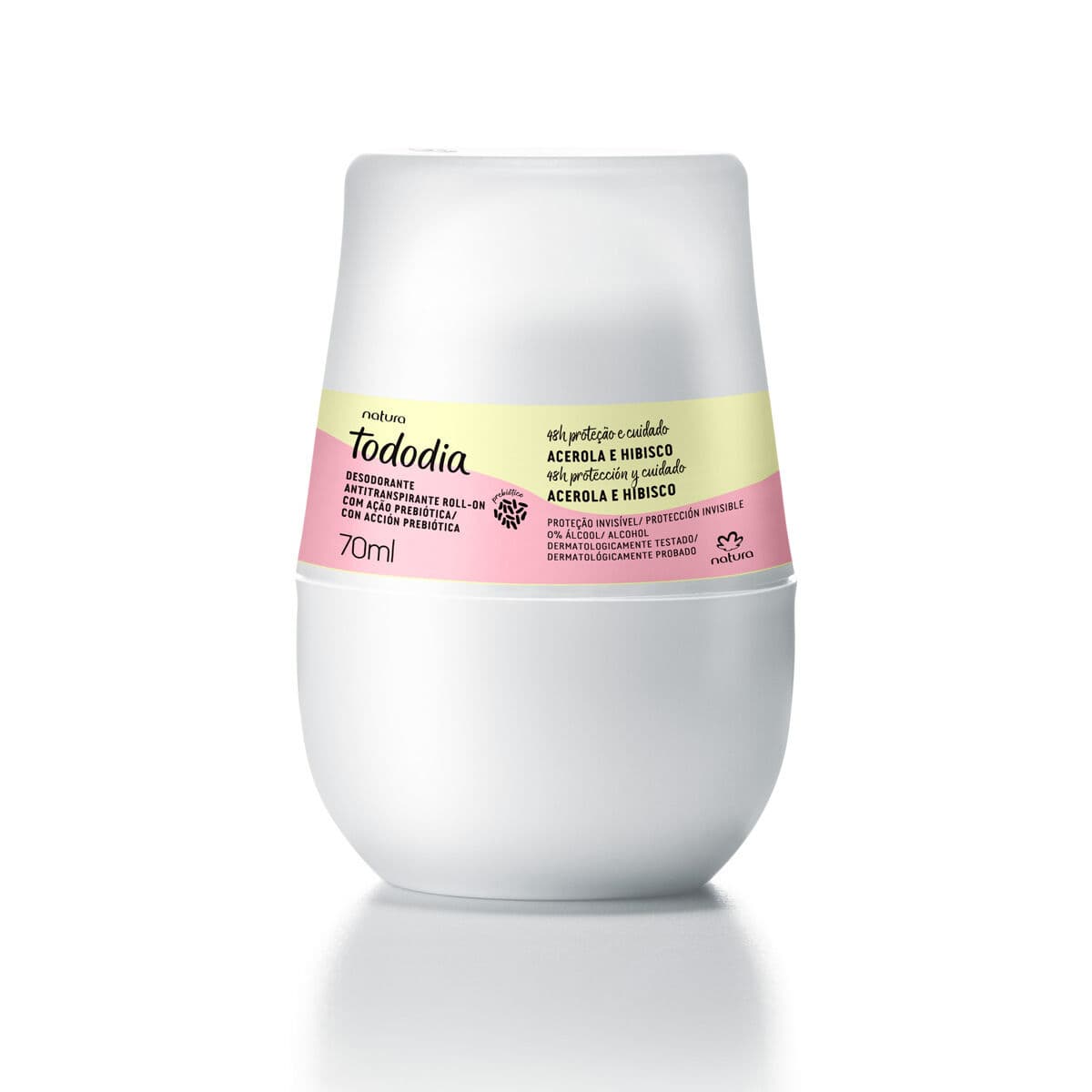 Desodorante Antitranspirante Roll on Tododia Acerola e Hibisco 70 ml — foto 1