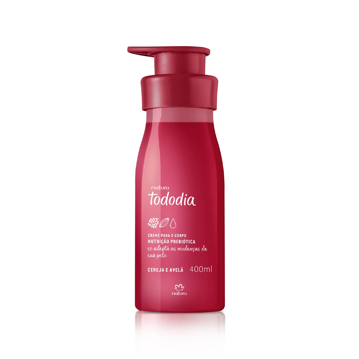 Creme Desodorante Nutritivo para o Corpo Tododia Cereja e Avelã 400 ml — foto 1