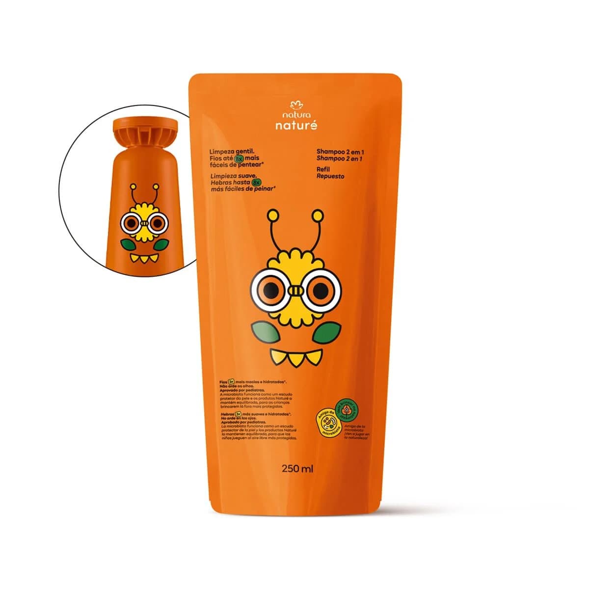 Refil Shampoo 2 em 1 Naturé 250 ml — foto 1