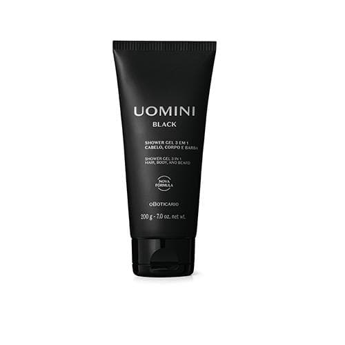 Uomini Black Shower Gel Cabelo Corpo E Barba, 200 G — foto 1